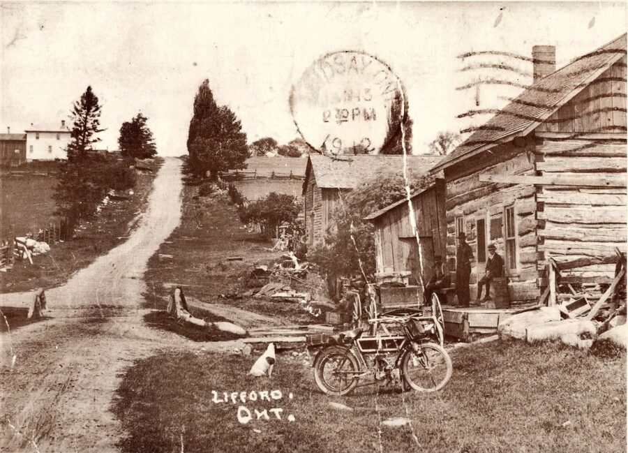 Andrew Kerr’s general store, pictured here around 1912, was one of the few businesses operating in the hamlet of Lifford in the early 20th century. Manvers Township Historical Society Collection.
