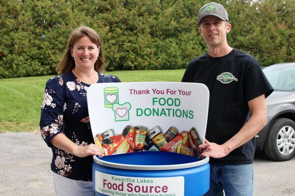 New donation collection materials for Kawartha Lakes Food Source
