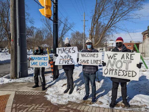 Student says counter protest against so-called freedom fighters to happen again Saturday
