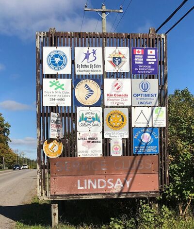 Future of Lindsay service club signs in question