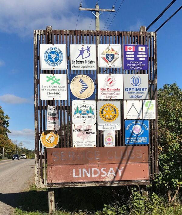 Future of Lindsay service club signs in question