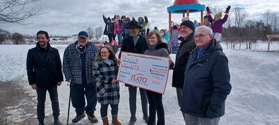 Flato donates $20,000 so Cameron-area school can purchase new playground equipment