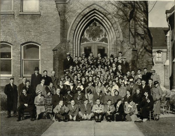 St. Andrew's Presbyterian Church Bible Class, 1937. Courtesy St. Andrew's Church, Lindsay.