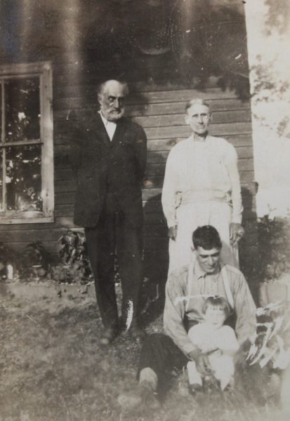 Mount Horeb's Tunis Hart and his wife, Hannah Lees, with son George Hart and a grandchild. Photo courtesy of Lisa Hart.