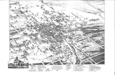 Putting Lindsay on the map: Herman Brosius’ “Bird’s Eye View” of 1875