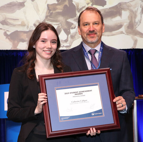 Weldon student wins provincial education award
