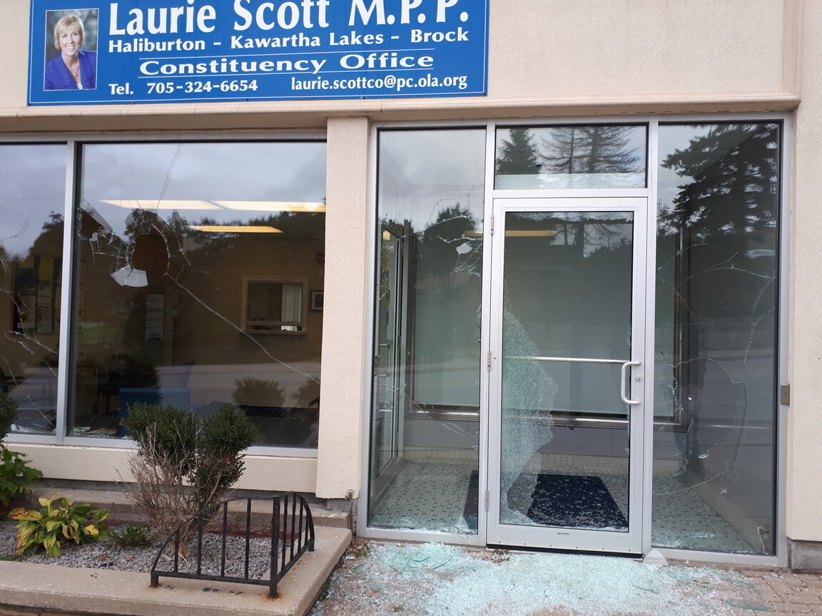 Protest in front of Scott’s office to coincide with final basic income payment