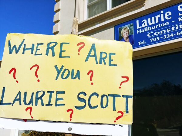 Silence from MPP Laurie Scott deafening for those losing their basic income